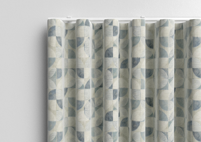Mosaic Tile, Denim - Made to Measure Curtains - Image 13